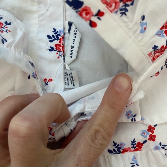 NWT Janie and Jack Floral Ruffle Dress - Picture 2 of 3